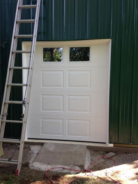 5 R-Value Insulated White <strong>Garage Door</strong> with Plain Window. . 6x7 garage door lowes